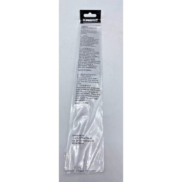 Toni & Guy Carbon Antistatic Barber & Stylist Professional Comb New NIP - Picture 2 of 6
